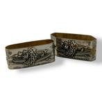 Servetring (2) - Zilver - Zilveren servetringen (35g), Antiek en Kunst