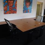 (MDK-103524) Lensvelt Compass cockpitbureau 160 x 90 cm v..., Ophalen of Verzenden, In hoogte verstelbaar, Gebruikt, Bureau