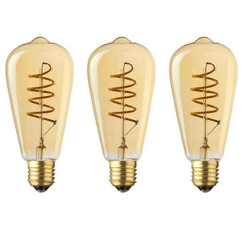 Set van 3 LED lampen E27 | 3-staps dimbaar | 4 watt | 2500K, Huis en Inrichting, Lampen | Losse lampen, Overige typen, Nieuw, E27 (groot)