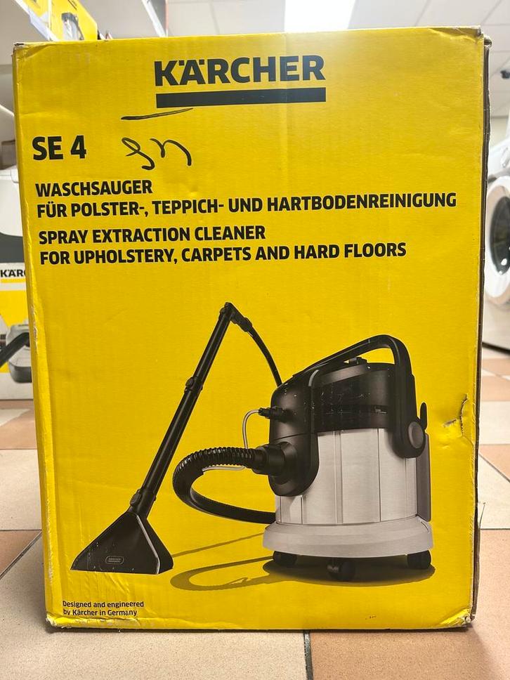 Kärcher SE 4 – Sproei-extractiereiniger (Outlet), Witgoed en Apparatuur, Stofzuigers, Minder dan 1200 watt, Nieuw, Overige typen