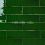 Equipe wandtegel masia victorian green glans craquele, Nieuw, Ophalen of Verzenden, 10 m² of meer, Wandtegels