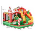 TRUUSK Kerstspringkasteel, Zelfopblazend, Inclusief Ventilat, Verzenden, Nieuw