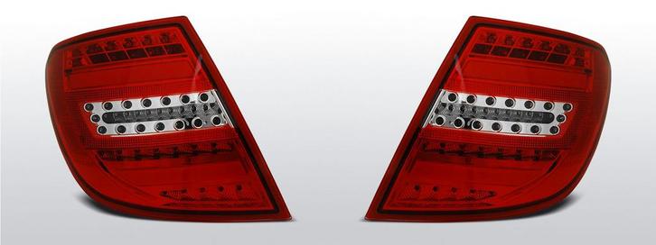 Achterlichten Mercedes C-klasse W204 Sedan 2007-2010 | LED |, Auto-onderdelen, Verlichting, Nieuw, Mercedes-Benz, Verzenden