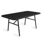 Eettafel voor buiten - antraciet - 170 x 90 x 75 cm, Verzenden, Nieuw, 200 cm of meer, 150 tot 200 cm