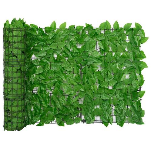 vidaXL Balkonscherm met groene bladeren 300x75 cm, Tuin en Terras, Zonneschermen, Nieuw, Verzenden