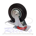 Zwenkwiel met rem metaal diameter 200 mm, Ophalen of Verzenden, Nieuw