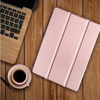 iPad 4  Leren Vouwbare Cover Hoesje Case Roze, Nieuw, Verzenden