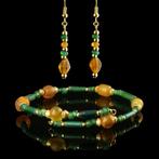 Oud-Romeins Armband en oorbellen met Romeinse glasparels, Sieraden, Tassen en Uiterlijk, Antieke sieraden