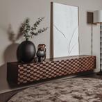 *WOONWINKEL* Tower Living Paola Tv-meubel Zwevend Mangohout, Huis en Inrichting, Verzenden, Nieuw