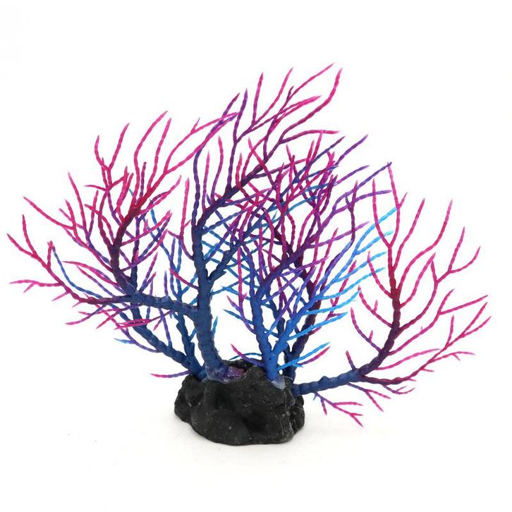 Koraal paars en rood, kunstkoraal OS-140 - aquarium decorati, Dieren en Toebehoren, Vissen | Aquaria en Toebehoren, Sierelement