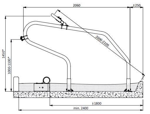 Ligbox Spinder Delta-DS 206  voor grootvee, Dieren en Toebehoren, Runderen
