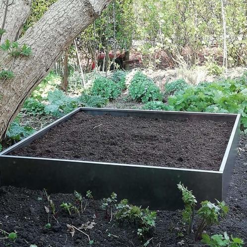 Grönfeld moestuinbak metaal - div. maten - Afmeting: 80x80 c, Tuin en Terras, Planten | Tuinplanten, Ophalen of Verzenden