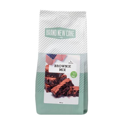 BrandNewCake Vegan Brownie-mix 500g, Hobby en Vrije tijd, Taarten en Cupcakes maken, Nieuw, Verzenden
