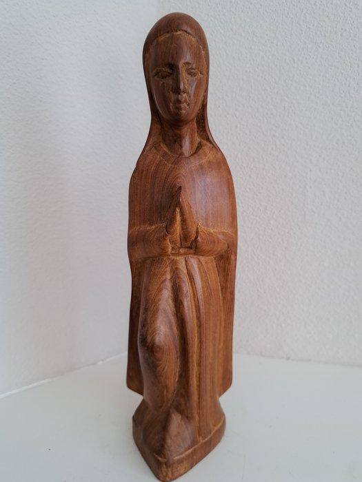 Beeld, Heilige Maria houtsnijwerk - 31.5 cm - Hout, Antiek en Kunst, Antiek | Boeken en Bijbels