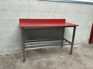 RVS blokvak Snijtafel Werktafel 150 cm Horeca Slagerij beschikbaar voor biedingen