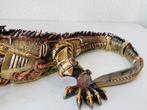 Exclusief S.Buru - sculptuur, XXL STATUE-signed-IGUANE (, Antiek en Kunst