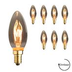 8x E14 LED lamp | Kaarslamp | 2.8W 2100K extra warm dimbaar, Huis en Inrichting, Lampen | Losse lampen, Nieuw, Sfeervol, Led-lamp