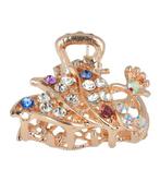 Haarspeld Klem Pauw Vogel Metaal Strass 3cm Zilver Blauw ..., Verzenden, Nieuw