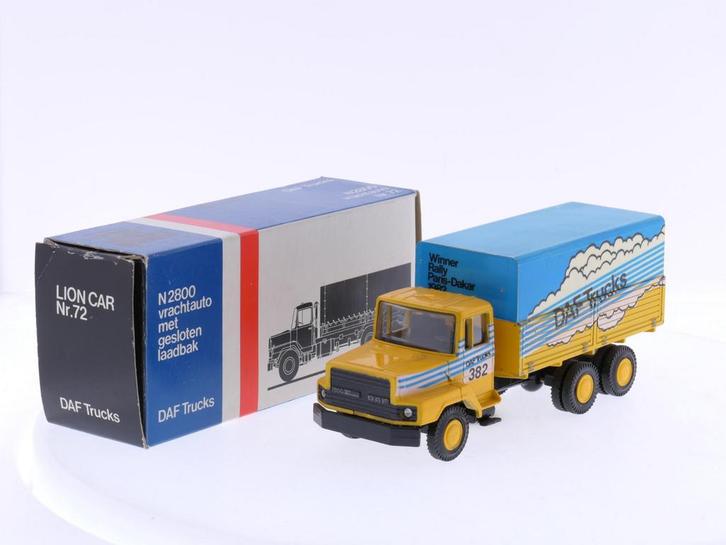 Schaal 1:50 Lion Car Nr.72 Daf 2800. Dutch Dealerteam Dak..., Hobby en Vrije tijd, Modelauto's | 1:50, Zo goed als nieuw, Ophalen of Verzenden