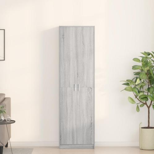 vidaXL Kast Grijs Sonoma 55x25x189 cm Gelaagd Hout, Huis en Inrichting, Kasten | Kledingkasten, Nieuw, Verzenden