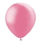 Roze Ballonnen Metallic 28cm 50st, Verzenden, Nieuw