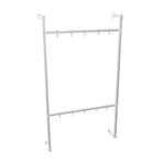 Industriële Steigerbuis Kapstok Lincoln Duo | Vierkant Staal, Huis en Inrichting, Woonaccessoires | Kapstokken, Ophalen of Verzenden
