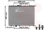 RADIATOR VOOR PEUGEOT 206 2_ 1998-2009 1330B0, Auto-onderdelen, Ophalen of Verzenden, Nieuw