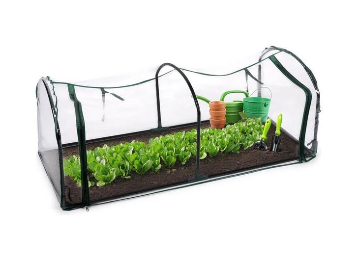 Kinzo Garden Broeikas - Tunnelkas - met Rits - Staal -, Tuin en Terras, Tuinsets en Loungesets, Nieuw, Verzenden
