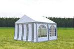 Premium Partytent PVC 3x4x2 mtr in Wit-Grijs (3x4 meter), Verzenden, Nieuw, 2 meter of meer, Partytent