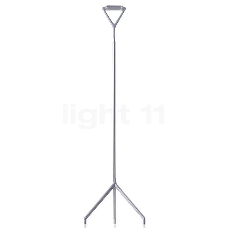 Luceplan Lola Terra met voetdimmer, aluminiumgrijs, Huis en Inrichting, Lampen | Vloerlampen, Nieuw, Verzenden