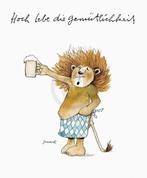 Kunstdruk Janosch - Gemütlichkeit 48x58cm, Verzenden, Nieuw