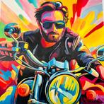 DR HIDE - (100% handpainted !) Biker for Speed, Antiek en Kunst