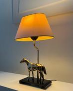Tafellamp - Hout, Messing, Metaal, Verguld, Chique paard, Antiek en Kunst