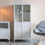 *WOONWINKEL* Witte Kast Van Ijzer En Glas, Huis en Inrichting, Kasten | Wandmeubels, Verzenden, Nieuw