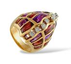 Ring - 18 karaat Geel goud, LUCA CARATI 18K geelgoud en, Sieraden, Tassen en Uiterlijk, Ringen, Nieuw