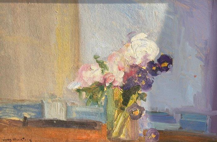 Vives Maristany (XX) - Bouquet de flores, Antiek en Kunst, Kunst | Schilderijen | Klassiek