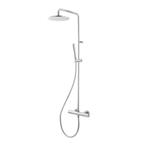 Douchekolom BWS Living Spa Met Opbouw Thermostaat 20 cm Met, Ophalen of Verzenden, Nieuw, Chroom, Kraan