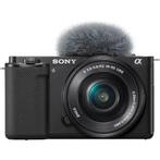 Sony ZVE10 Systeemcamera + 1650mm Lens - Zwart (In doos), Verzenden, Zo goed als nieuw