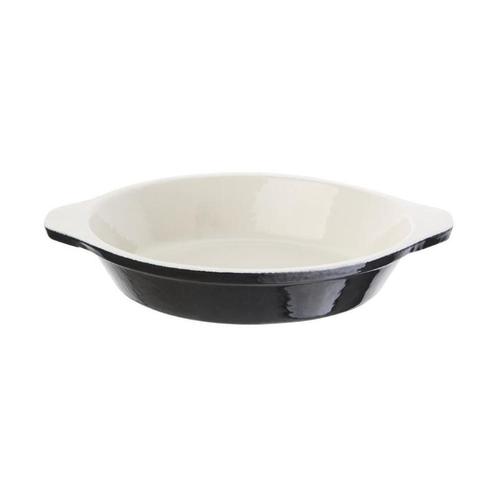 Vogue ronde gratineerschaal zwart 0,4L, Huis en Inrichting, Keuken | Keukenbenodigdheden, Verzenden