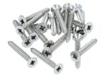 20 stuks Houtschroeven pozidrive 3.7X30 mm rvs gepolijst, Verzenden, Nieuw