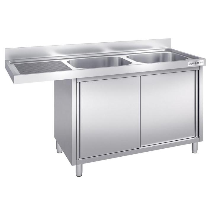 GGM Gastro | Vaatwasser spoelbakkast - 2000x700mm - met 2 |, Witgoed en Apparatuur, Vaatwasmachines, Inbouw, Verzenden