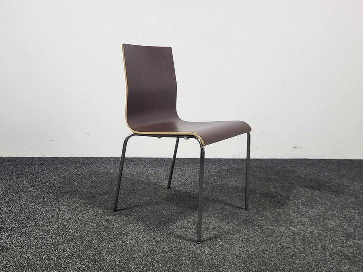 Casala Noa Stoel - Houten Zitting, Huis en Inrichting, Stoelen, Bruin, Gebruikt, Ophalen of Verzenden