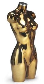 Italiaanse dames torsos in goud met chromen dop