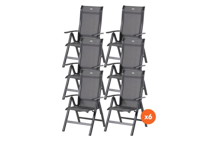 Set van 6 - Hartman Alice verstelbare stoel, Tuin en Terras, Tuinsets en Loungesets, Nieuw, Overige materialen, Verzenden