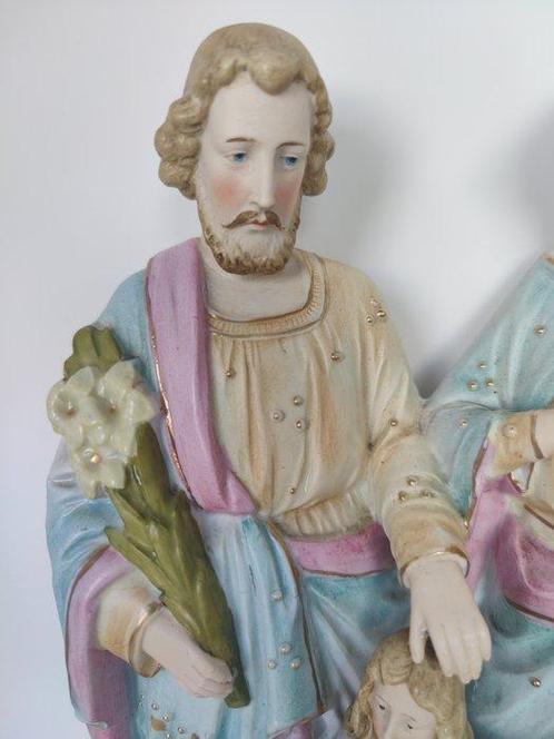 sculptuur, Sainte Famille - 31 cm - Biscuit porselein, Antiek en Kunst, Antiek | Boeken en Bijbels