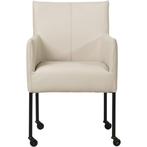 Leren eetkamerstoel Desire - Toledo Misty (crème) - Poten, Huis en Inrichting, Leren eetkamerstoel Desire - Toledo Misty (crème) - Poten staal rond zwart past perfect in uw interieur als u woonstijl: Bohemian, Industrieel, Modern, Scandinavisch is.