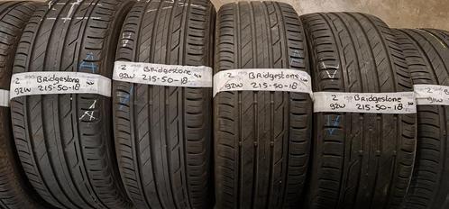 4x 215-50-18 Bridgestone Zomer 5.8+6mm €50 PST 215 50 18, Auto-onderdelen, Banden en Velgen, 18 inch, Zomerbanden, 215 mm, Personenwagen