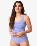 HEMA Medium corrigerende slip hoge taille met kant blauw, Verzenden, Blauw