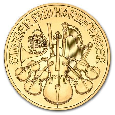Gouden Wiener Philharmoniker 1 oz 1992, Postzegels en Munten, Munten | Europa | Niet-Euromunten, Losse munt, Goud, Oostenrijk