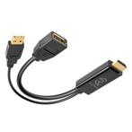 HDMI naar DisplayPort - Actieve Kabel Adapter, Audio, Tv en Foto, Audiokabels en Televisiekabels, Nieuw, Overige kabels, Verzenden